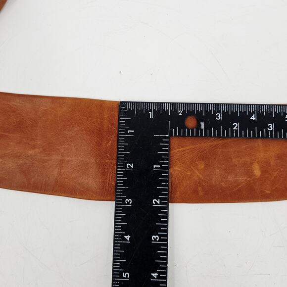 ADA Midi Leather Wrap Belt Tan Brown One Size Boho Chic Bohemian Earthy Lange - Picture 11 of 14